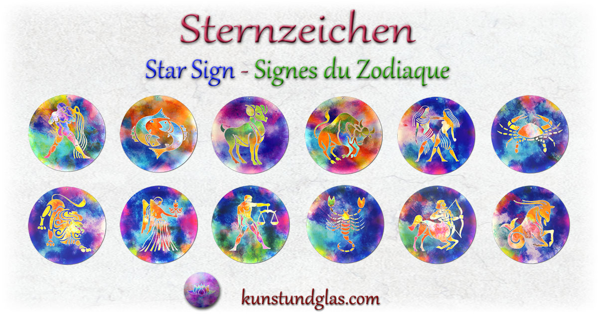 Sternzeichen - Kunst und Glas